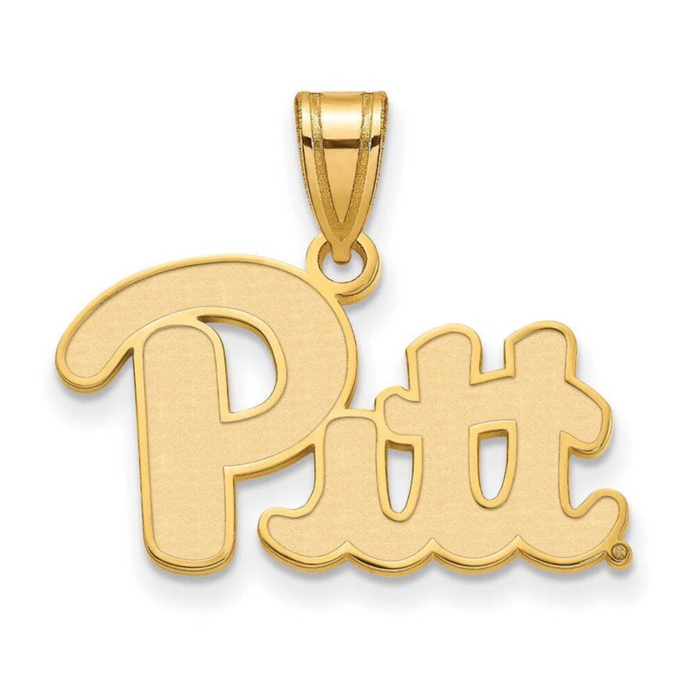 14k Yellow Gold U. of Pittsburgh Medium 'Pitt' Pendant
